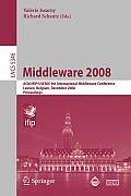 Middleware 2008: Acm/Ifip/Usenix 9th International Middleware Conference Leuven, Belgium, December 1-5, 2008 Proceedings