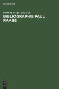 Bibliographie Paul Raabe