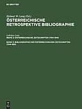 Bibliographie Der Osterreichischen Zeitschriften 1704-1850