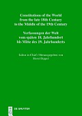 Constitutions of the World from the Late 18th Century to the Middle of the 19th Century, Vol. 13, Constitutional Documents of Portugal and Spain 1808-
