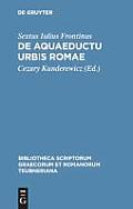 de Aquaeductu Urbis Romae