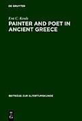 Painter and Poet in Ancient Greece: Iconography and the Literary Arts