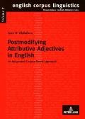 Postmodifying Attributive Adjectives in English: An Integrated Corpus-Based Approach