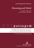 Meaning and Mind: A Cognitive Approach to Peter Weiss' Prose Work