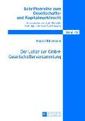 Der Leiter der GmbH-Gesellschafterversammlung