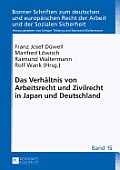 Das Verhaeltnis Von Arbeitsrecht Und Zivilrecht in Japan Und Deutschland
