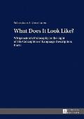 What Does It Look Like?: Wittgenstein's Philosophy in the Light of His Conception of Language Description: Part I