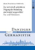 Zur individuell-subjektiven Praegung der Bedeutung am Beispiel ausgewaehlter Ess- und Trinkwaren