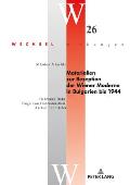 Materialien zur Rezeption der Wiener Moderne in Bulgarien bis 1944: Hermann Bahr, Hugo von Hofmannsthal, Arthur Schnitzler