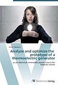 Analyze and optimize the prototype of a thermoelectric generator