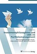 Investmentphilosophien Und -Stile Im Portfoliomanagement