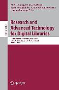 Research and Advanced Technology for Digital Libraries: 13th European Conference, ECDL 2009 Corfu, Greece, September 27 - October 2, 2009 Proceedings
