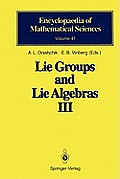 Lie Groups and Lie Algebras III: Structure of Lie Groups and Lie Algebras