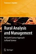 Rural Analysis and Management: An Earth Science Approach to Rural Science