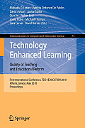 Technology Enhanced Learning: Quality of Teaching and Educational Reform: 1st International Conference, Tech-Education 2010, Athens, Greece, May 19-21
