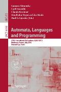 Automata, Languages and Programming: 37th International Colloquium, Icalp 2010, Bordeaux, France, July 6-10, 2010, Proceedings, Part I