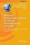 Balanced Automation Systems for Future Manufacturing Networks: 9th IFIP WG 5.5 International Conference, BASYS 2010, Valencia, Spain, July 21-23, 2010
