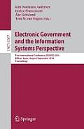 Electronic Government and the Information Systems Perspective: First International Conference, EGOVIS 2010 Bilbao, Spain, August 31 - September 2, 201