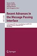 Recent Advances in the Message Passing Interface: 17th European MPI User's Group Meeting, EuroMPT 2010 Stuttgart, Germany, September 12-15, 2010 Proce