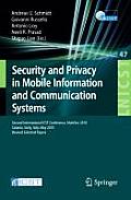 Security and Privacy in Mobile Information and Communication Systems: Second International Icst Conference, Mobisec 2010, Catania, Sicily, Italy, May