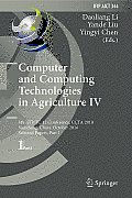 Computer and Computing Technologies in Agriculture IV: 4th Ifip Tc 12 Conference, Ccta 2010, Nanchang, China, October 22-25, 2010, Selected Papers, Pa