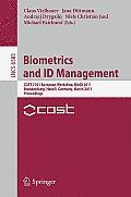 Biometrics and Id Management: Cost 2101 European Workshop, Bioid 2011, Brandenburg (Havel), March 8-10, 2011, Proceedings