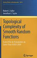 Topological Complexity of Smooth Random Functions: ?cole d'?t? de Probabilit?s de Saint-Flour XXXIX-2009