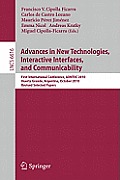Advances in New Technologies, Interactive Interfaces, and Communicability: First International Conference, Adntiic 2010, Huerta Grande, Argentina, Oct
