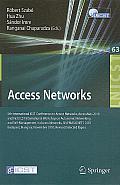 Access Networks: 5th International ICST Conference on Access Networks, AccessNets 2010 and First ICST International Workshop on Autonom