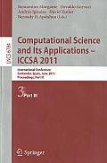 Computational Science and Its Applications - ICCSA 2011: International Conference, Santander, Spain, June 20-23, 2011. Proceedings, Part III