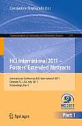 Hci International 2011 Posters' Extended Abstracts: International Conference, Hci International 2011, Orlando, Fl, Usa, July 9-14, 2011, Proceedings,