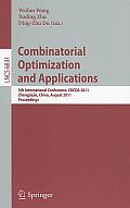 Combinatorial Optimization and Applications: 5th International Conference, COCOA 2011, Zhangjiajie, China, August 4-6, 2011, Proceedings