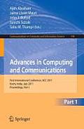 Advances in Computing and Communications, Part I: First International Conference, Acc 2011, Kochi, India, July 22-24, 2011. Proceedings, Part I
