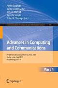 Advances in Computing and Communications, Part IV: First International Conference, Acc 2011, Kochi, India, July 22-24, 2011. Proceedings, Part IV