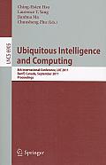Ubiquitous Intelligence and Computing: 8th International Conference, UIC 2011, Banff, Canada, September 2-4, 2011, Proceedings
