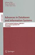Advances in Databases and Information Systems: 15th International Conference, ADBIS 2011, Vienna, Austria, September 20-23, 2011, Proceedings
