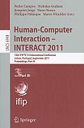 Human-Computer Interaction - INTERACT 2011, Part 3: 13th IFIP TC 13 International Conference, Lisbon, Portugal, September 5-9, 2011, Proceedings, Part