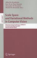 Scale Space and Variational Methods in Computer Vision: Third International Conference, SSVM 2011, Ein-Gedi, Israel, May 29-June 2, 2011, Revised Sele