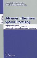 Advances in Nonlinear Speech Processing: 5th International Conference on Nonlinear Speech Processing, NOLISP 2011, Las Palmas de Gran Canaria, Spain,