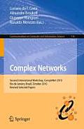 Complex Networks: Second International Workshop, Complenet 2010, Rio de Janeiro, Brazil, October 13-15, 2010, Revised Selected Papers