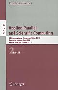 Applied Parallel and Scientific Computing: 10th International Conference, Para 2010, Reykjav?k, Iceland, June 6-9, 2010, Revised Selected Papers, Part