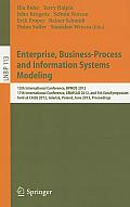 Enterprise, Business-Process and Information Systems Modeling: 13th International Conference, Bpmds 2012, 17th International Conference, Emmsad 2012,