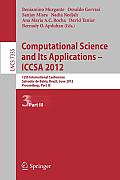 Computational Science and Its Applications -- Iccsa 2012: 12th International Conference, Salvador de Bahia, Brazil, June 18-21, 2012, Proceedings, Par