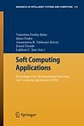 Soft Computing Applications: Proceedings of the 5th International Workshop Soft Computing Applications (Sofa)