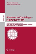 Advances in Cryptology - Eurocrypt 2013: 32nd Annual International Conference on the Theory and Applications of Cryptographic Techniques, Athens, Gree