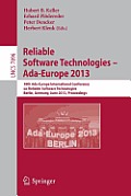 Reliable Software Technologies -- Ada-Europe 2013: 18th International Conference, Berlin, Germany, June 11-15, 2013, Proceedings