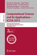 Computational Science and Its Applications -- Iccsa 2013: 13th International Conference, Ho CHI Minh City, Vietnam, July 24-27, 2013, Proceedings, Par