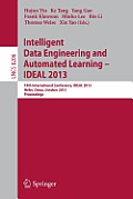Intelligent Data Engineering and Automated Learning -- Ideal 2013: 14th International Conference, Ideal 2013, Hefei, China, October 20-23, 2013, Proce