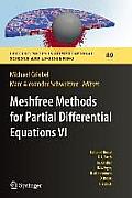 Meshfree Methods for Partial Differential Equations VI