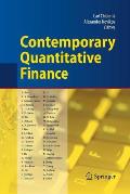 Contemporary Quantitative Finance: Essays in Honour of Eckhard Platen